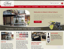 Tablet Screenshot of meierswinecellars.com